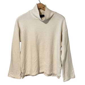 Karen Kane Women's Ivory Mock Neck Pullover Sweater Size M